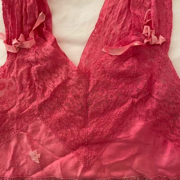 Bespoke Small Silk with Victorian Pink Lace Cami. 💕 - Picture 4 of 5